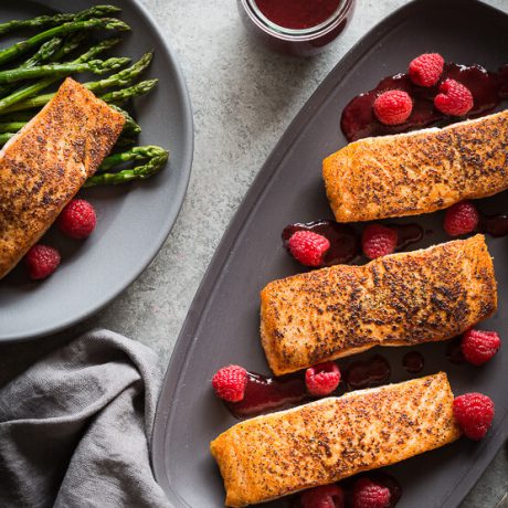 raspberry balsamic salmon | AFoodCentricLife