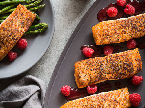 raspberry balsamic salmon | AFoodCentricLife