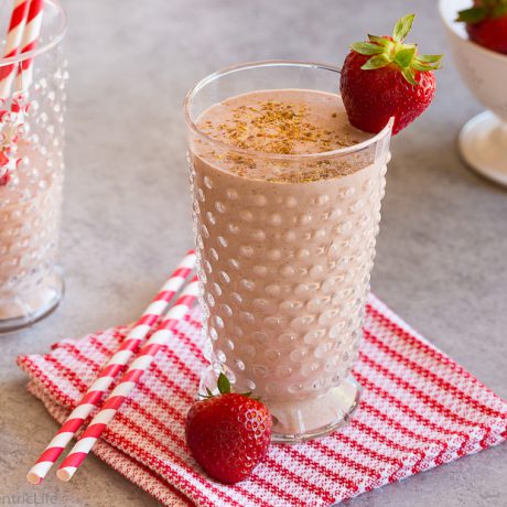 strawberry banana smoothie | AFoodCentricLife.com