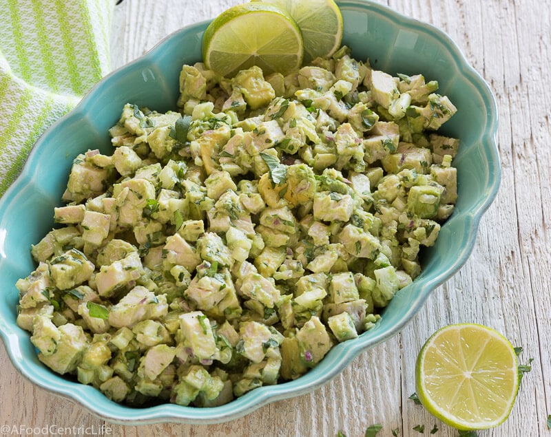 Guacamole Chicken Salad | AFoodCentricLife.com