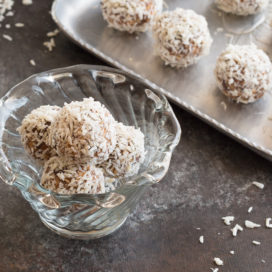 no-bake coconut protein energy balls