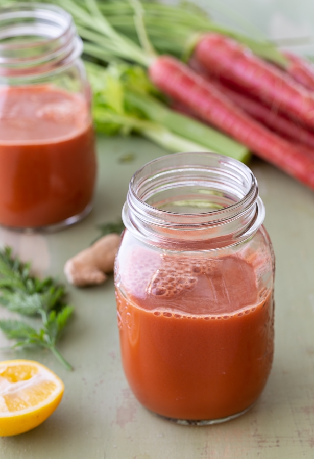 morning glow carrot celery juice | afoodcentriclife.com
