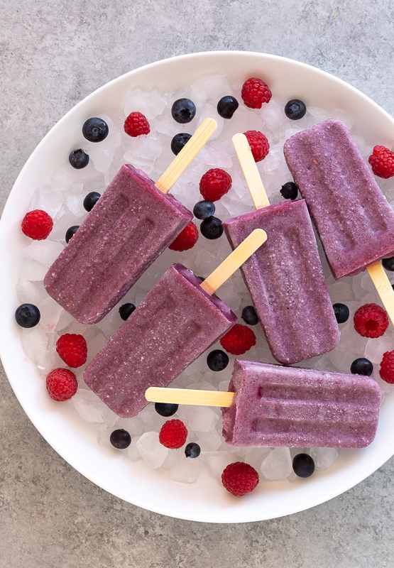 coconut berry popsicles | afoodcentriclife.com