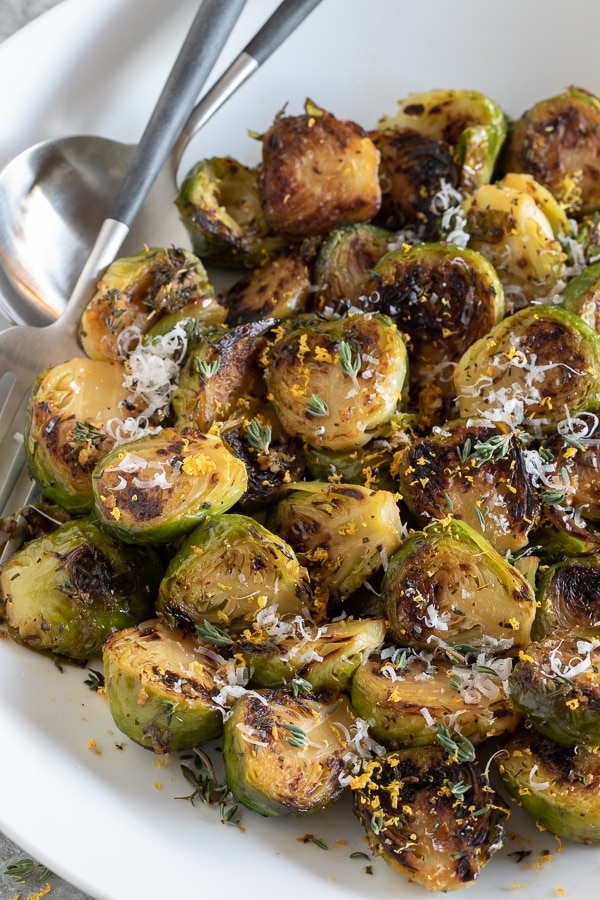 lemon thyme brussels sprouts | afoodcentriclife.com