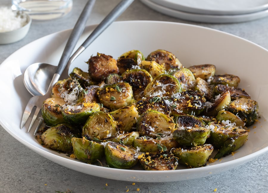 lemon thyme brussels sprouts | afoodcentriclife.com