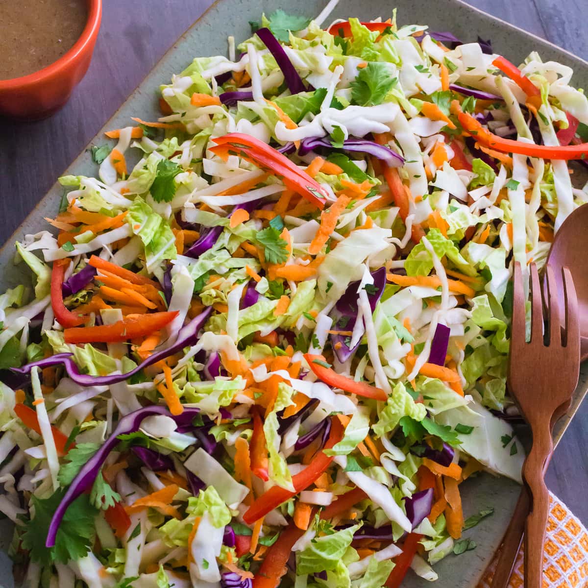 Colorful Asian cabbage salad