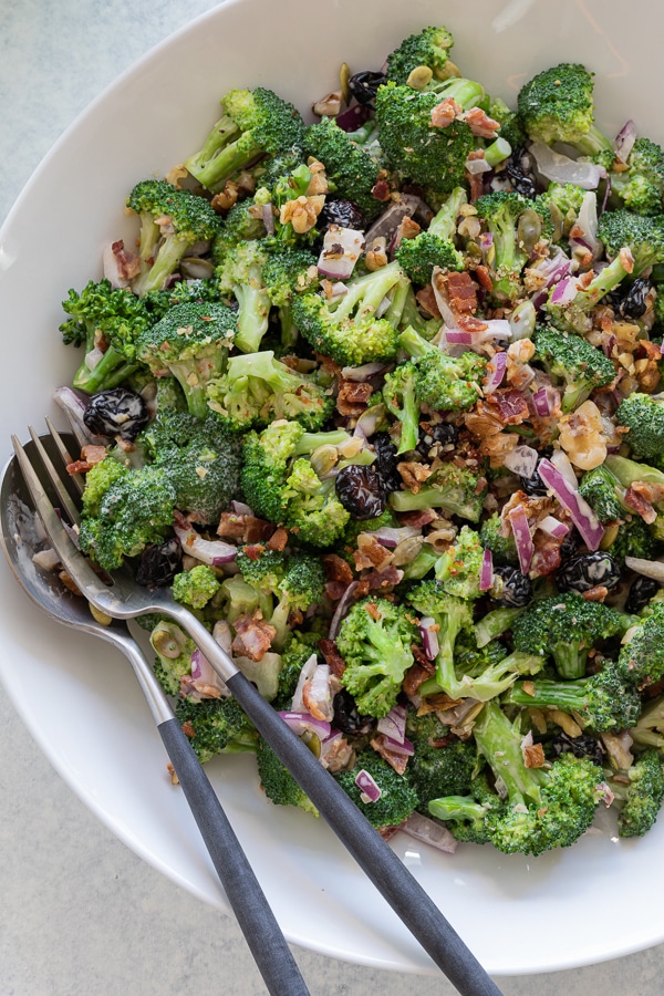 Crunchy Broccoli Bacon Salad | AFoodcentricLife.com