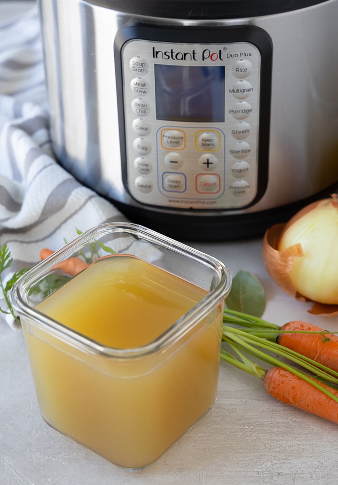 Instant Pot Chicken Broth | afoodcentriclife.com