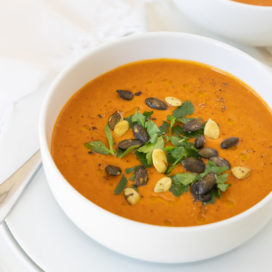 roasted red pepper soup | afoodcentriclife.com