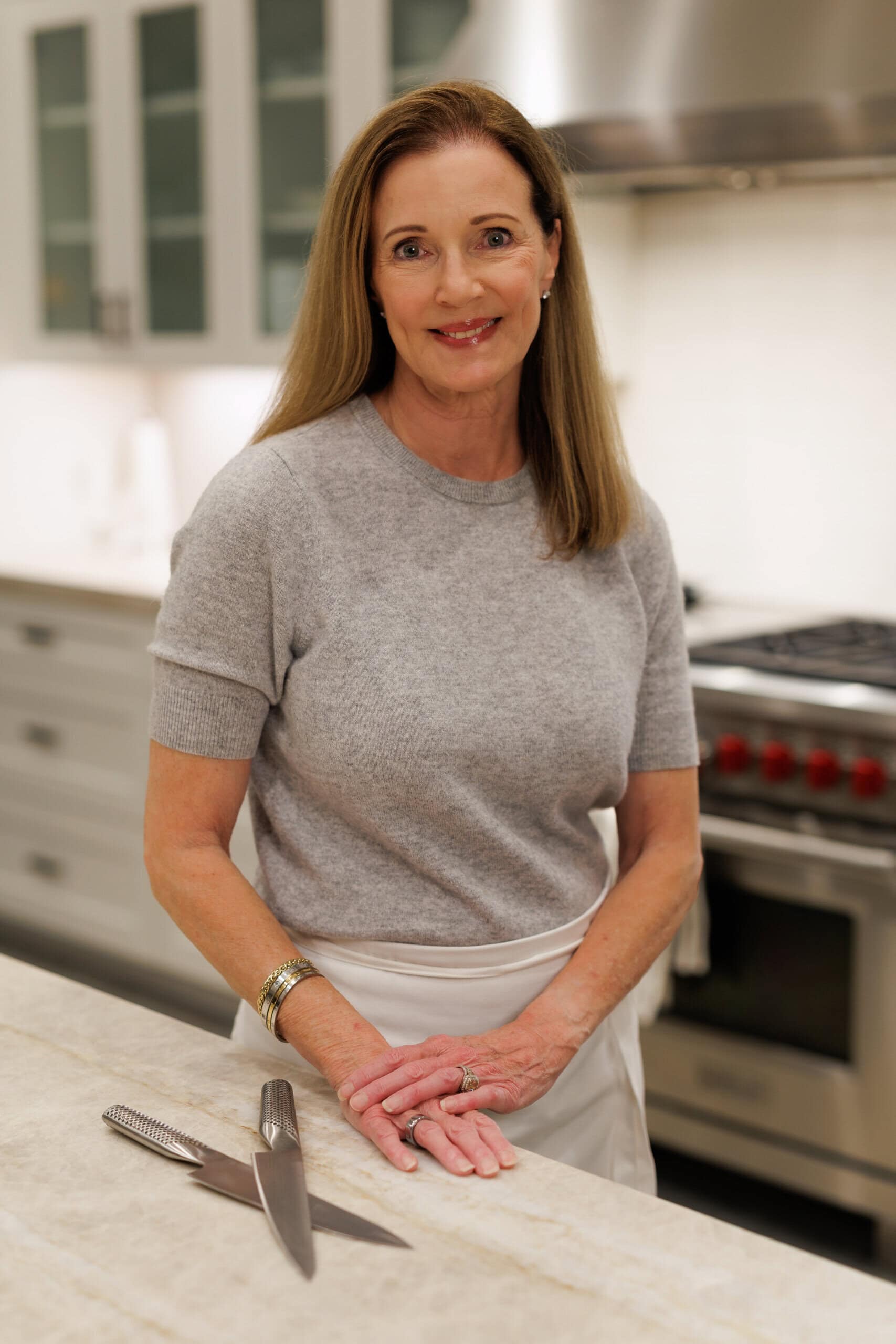 Chef Sally Cameron in her home kitchen.